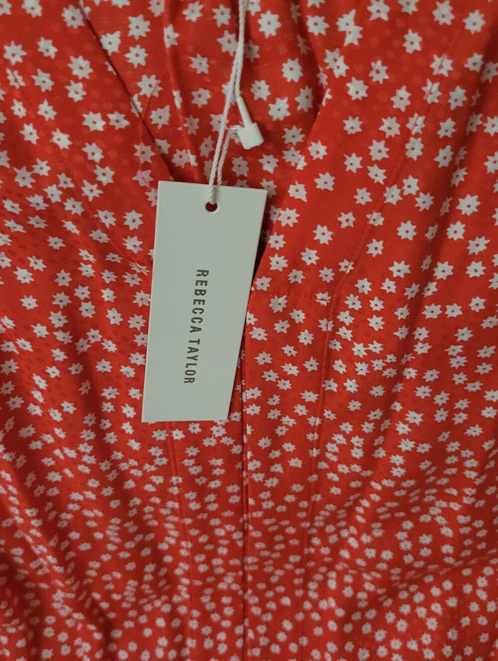 Rebecca Taylor Malia Red Floral Blouse size 6 new - Picture 2 of 12